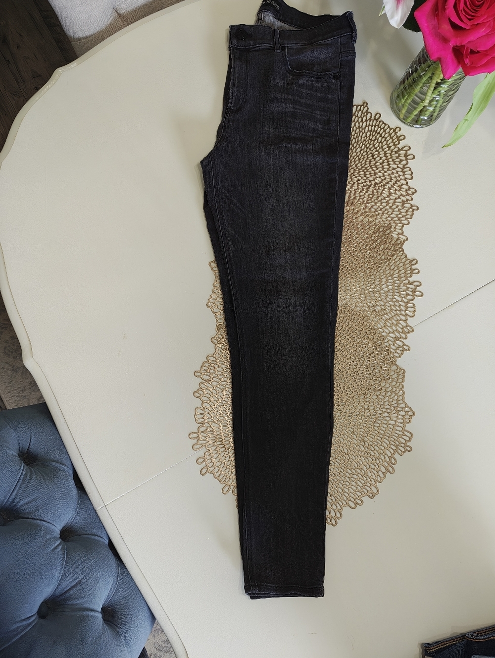 Express Black/Gray  Legging Skinny Jeans